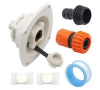 Clapets anti-retour d'entrée d'eau pour camping-car - Installation sans outil - En polypropylène résistant à la corrosion - Pour remorques - Utilisation marine - Kit de connexion d'eau