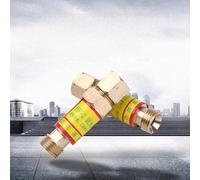 Clapets anti-retour en acétylène d'oxygène avec dispositif anti-retour pour torches de soudage au gaz et réducteur de pression, filetage M16 x 1,5 (clapets anti-retour en acétylène)