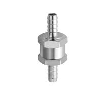 Clapets anti-retour en aluminium avec tube en acier haute température 6 mm/8 mm/10 mm anti-refoulement pour systèmes automobiles carburants clapets anti-retour en alliage d'aluminium