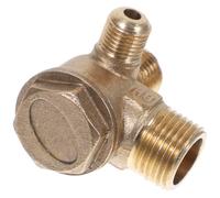 Clapets Anti-retour en Laiton à 3 Ports pour Compresseur D'air | Filetage Externe, Raccords 10mm 14mm 16mm, Maintenance Pneumatique, Installation de Réservoir