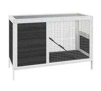 Clapier 103 x 44 x 69,5 cm Bois de pin Massif Gris 02_0041934