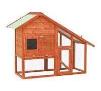 Clapier 140x63x120 cm Bois de sapin massif Brun G