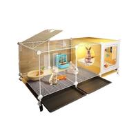 Clapier à Lapin extérieur Cage à Lapin d'extérieur de qualité supérieure, la Villa Parfaite for Maison et Le nid Douillet for Votre Bien-aimé