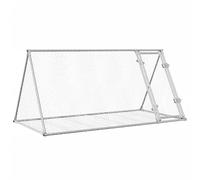 Clapier à lapins en acier galvanisé 200 x 105 x 91 cm - Enclos extérieur robuste pour petits animaux tels que les lapins et les cochons d'Inde - Résistant aux intempéries et durable