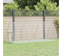 Clapier à lapins en acier galvanisé 300 x 105 x 120 cm, clapier extérieur robuste pour lapins, poules, canards et petits animaux avec une bonne ventilation et une porte pivotante de sécurité