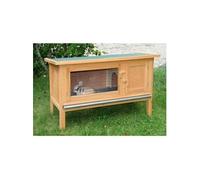 Clapier d e térieur FRED 100 45 62 cm Bois Abri sécurisé pour rongeurs