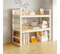 Clapier de bureau en bois, étagère de bureau et étagère de rangement pour la maison, le bureau et le dortoir universitaire, organiseur d'étagère élégant pour Effic