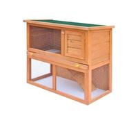 vidaXL Clapier d'extérieur – Enclos pour petits animaux – 1 porte – Bois