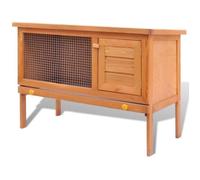 Clapier - Festnight - 1 étage - Bois - 90 x 45 x 65,5 cm - Extérieur