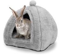 Clapier lapin - Gris 1 pièce 34 x 36 cm Convient aux lapins, cochons d'Inde et furets Clapiers lapins