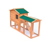 vidaXL Clapier large d'extérieur pour petits animaux de compagnie Bois 170162
