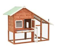 Clapier - MARQUE Inconnue - Modèle 170868 - Rouge - 140x63x120 cm - Bois de sapin massif