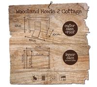 Clapier pour lapins Duvoplus Woodland Howie 2 Cottage Beige 60x50x47 cm