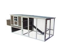 Clapier pour lapins Duvoplus Woodland Lambert Cottage Vert 155x53x70 cm