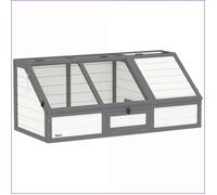 Clapier pour Tortues Outdoor - Enclos Sans Sol Facile à Ouvrir - Blanc