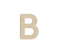 CLAPITO - Lettre B en bois pour loisirs créatifs. H. 8cm - Ep. 6mm