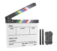 Clapperboard en acrylique coloré effaçable à sec pour réalisateur de film d'action fait à la main
