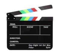 Clapperboard pour film avec aimant intérieur pour studio Live et vidéo 30,5 x 30,5 cm
