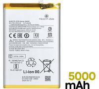 Clappio, batterie de rechange BM5R 5000mAh pour Redmi 12 Poco / Poco F6 Pro haute capacité, Argent