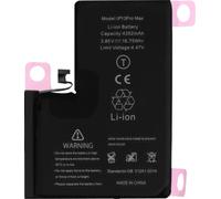 Clappio, batterie d'échange pour Apple iPhone 13 Pro Max, 4352mAh batterie supplémentaire, noir