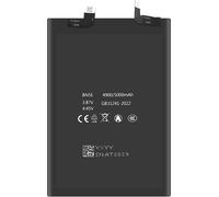 Clappio, batterie d'échange pour Xiaomi Redmi Note 11 Pro 4G / 5G capacité 5000mAh, noir