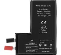 Clappio, batterie sans BMS pour iPhone 14 Pro capacité 3200mAh, noir