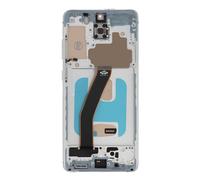 Clappio Bloc Complet pour Samsung S20 Écran LCD + Vitre Tactile et Châssis Blanc