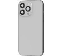 Clappio, boîtier pour iPhone 13 Pro Max avec couvercle de batterie, argenté