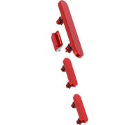 Clappio, Bouton d'alimentation, de volume et de coupure du son pour iPhone 13 / 13 Mini, Rouge