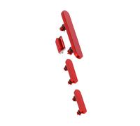 Clappio Bouton Power, Volume et Silencieux pour iPhone 13 et 13 Mini Rouge