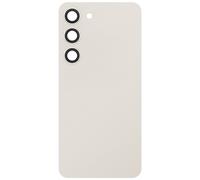 Cache Batterie de Remplacement pour Galaxy S23 avec Adhésif Intégré Beige