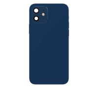 Clappio Châssis Complet pour iPhone 12 Cadre central et Vitre arrière Bleu nuit