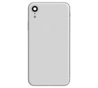 Clappio Châssis Complet pour iPhone XR Cadre central et Vitre arrière Blanc