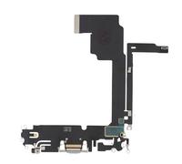 Clappio Connecteur de charge iPhone 15 Pro Max avec port USB-C et microphone Blanc