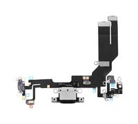 Clappio Connecteur de Charge USB-C pour iPhone 16e avec Microphone et Nappe Noir