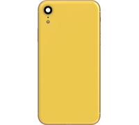 Clappio, coque complète pour iPhone XR, coque centrale + couvercle de batterie, jaune