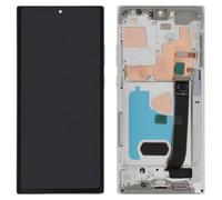 Clappio Écran Complet pour Galaxy Note 20 Ultra Dalle OLED avec Châssis Blanc