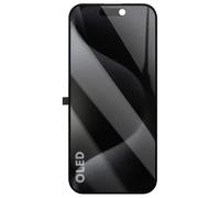 Clappio Écran pour iPhone 15 Pro Dalle Soft OLED avec Vitre Tactile Réactif Noir