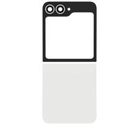 Clappio Kit Vitre Arrière Supérieure et Inférieure pour Galaxy Z Flip 6 Blanc