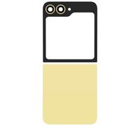 Clappio Kit Vitre Arrière Supérieure et Inférieure pour Galaxy Z Flip 6 Jaune
