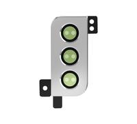 Clappio Lentille Caméra Arrière pour Samsung Galaxy S21 avec Châssis Blanc