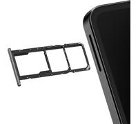Clappio, SIM Tray Dual Nano + microSD Galaxy A06 avec joint, Noir