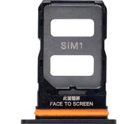 Clappio, SIM Tray Poco X6 Pro Dual Nano SIM pièce de rechange, Noir