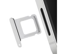 Clappio Tiroir Carte nano SIM pour iPhone 16e Remplacement Ultra Précis Blanc