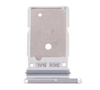 Tiroir Carte SIM Compatible pour Galaxy S25 Ultra Dual Nano Argent