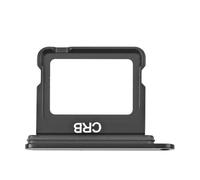 Clappio Tiroir carte SIM pour iPhone 16 et 16 Plus Emplacement Nano SIM Noir