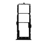 Clappio Tiroir Carte SIM pour Samsung Galaxy A11 2x Nano SIM et Micro SD Noir