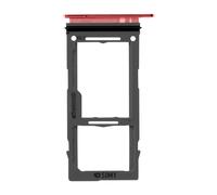 Clappio Tiroir Carte SIM pour Samsung Galaxy S10e, S10 et S10 Plus Rouge