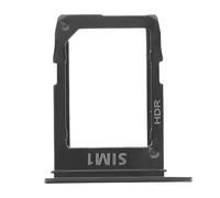Clappio Tiroir de Carte Nano SIM pour Galaxy A6 Plus Emplacement SIM 1 Noir