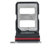 Clappio Tiroir de Remplacement Carte Dual Nano SIM pour Xiaomi Poco X7 Argent